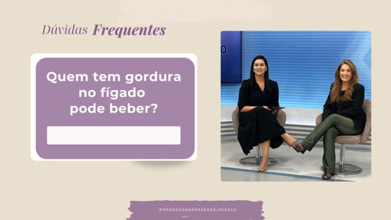 Quem tem gordura no fígado pode beber?